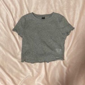 lettuce material crop top